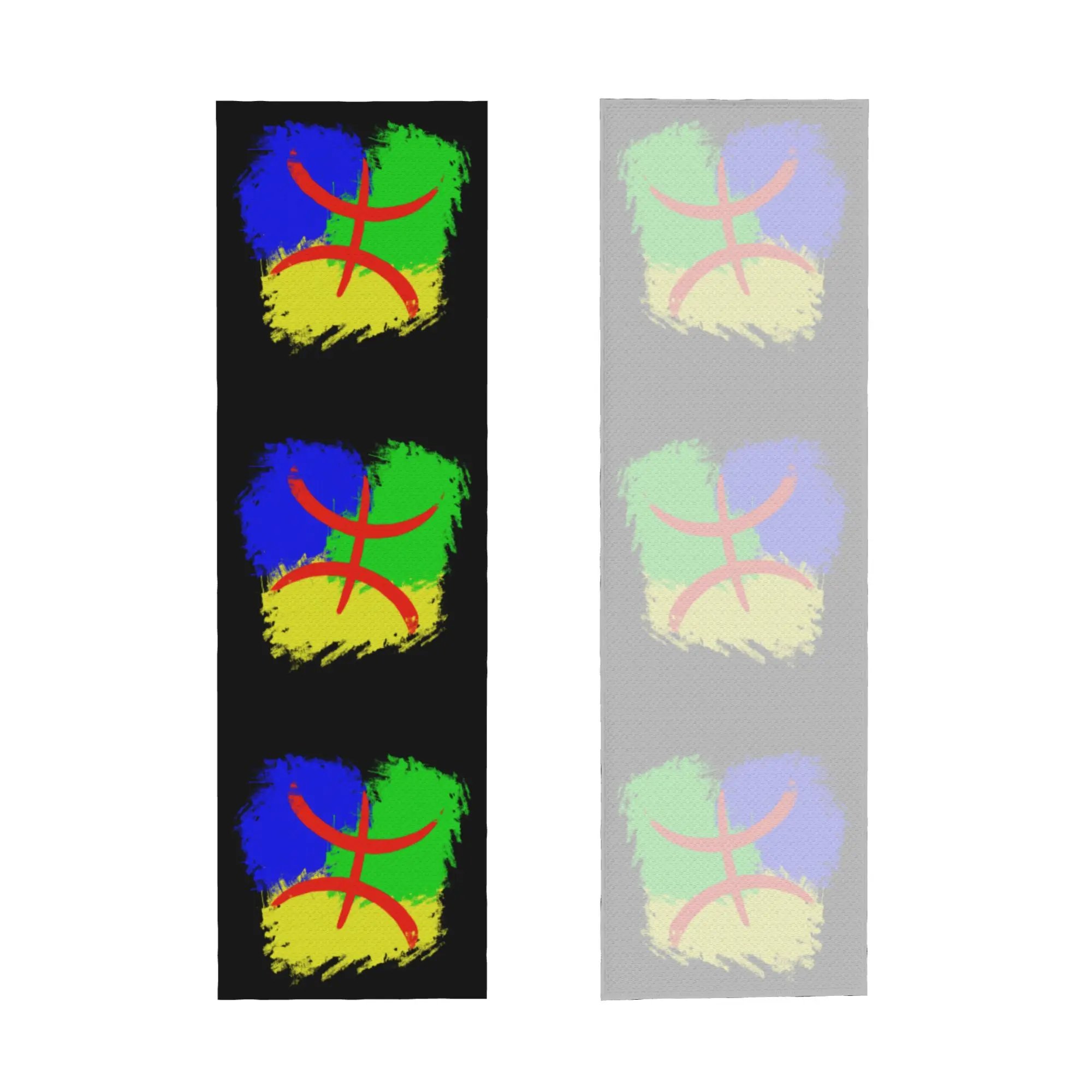 Amazigh Flag Cold Exercise Towel Quick Dry Face Towel Berber Amazir Imazighen Fitness  Towels
