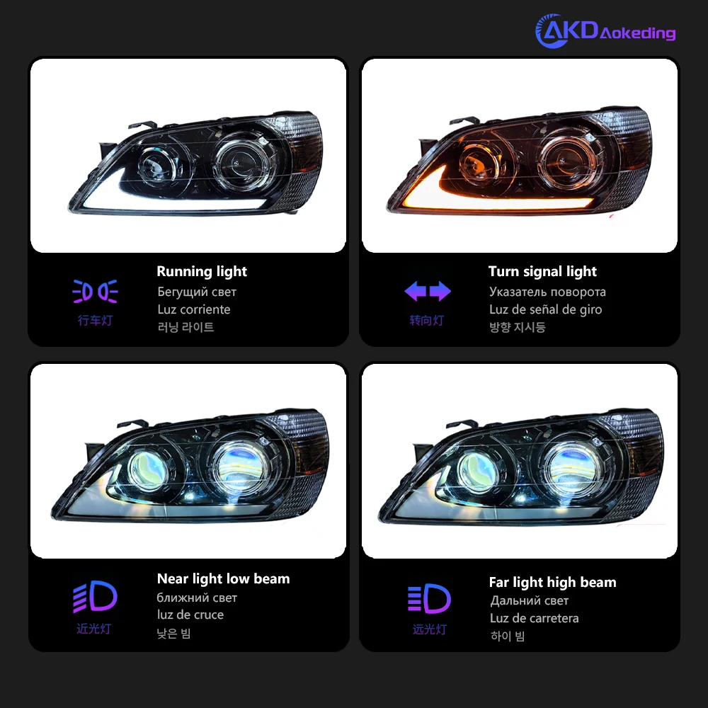 Car Lights for Lexus IS250 IS300 LED Headlight 2006-2012 is350 Head Lamp Drl Projector Lens Automotive Accessories