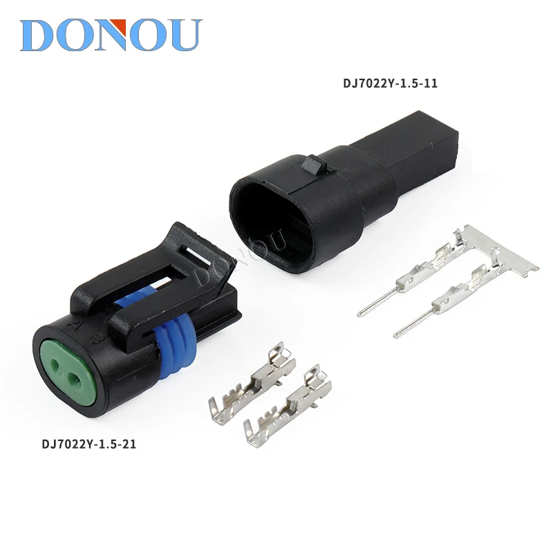 DJ7022Y-1.5-21 Automotive Electronic Fuel Injection/Water Temperature Sensor Plug 2-hole Male and Female Connector 1-12162193