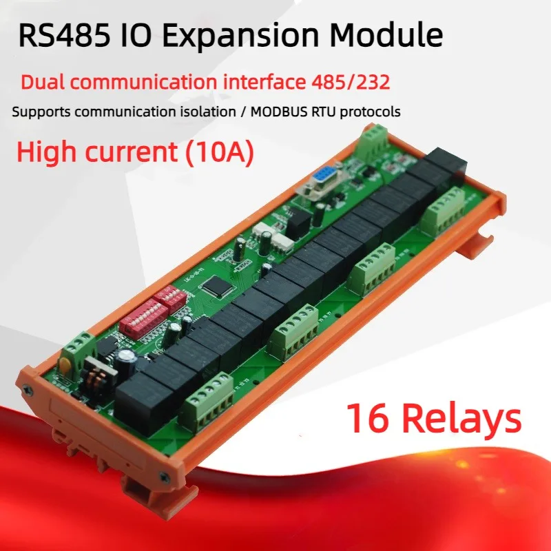 

O-16 RS485 Реле Modbus RTU выходной шаблон последовательного выходного реле расширения