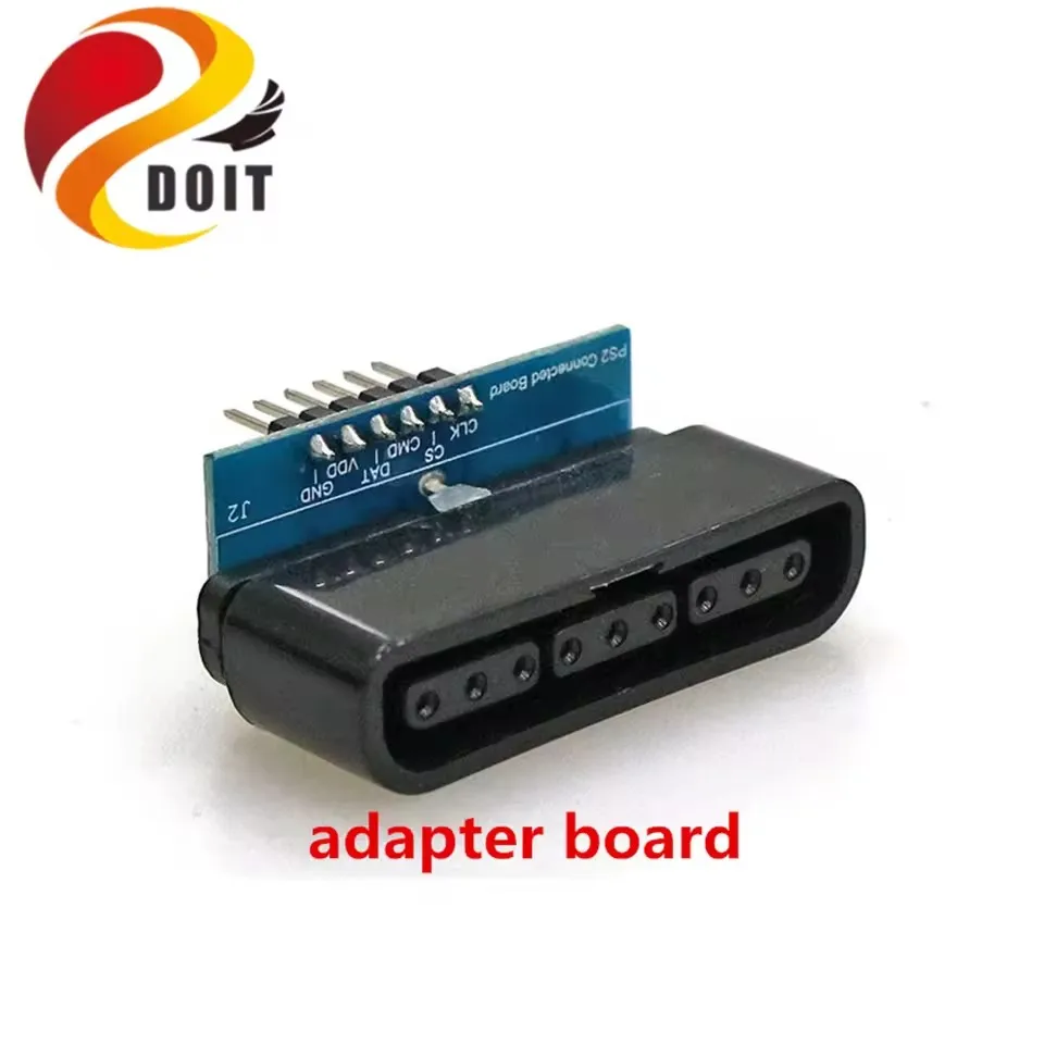 Kit de mango de Control remoto inalámbrico PS2, placa adaptadora de receptor, piezas de chasis de Robot/tanque RC para Arduino