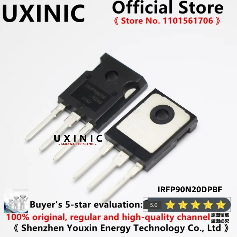 UXINIC 10pcs/LOT 100% New Imported OriginaI IRFP90N20DPBF IRFP90N20D IRFP90N20 FP90N20D TO247 Field Effect Three Pole 200V 94A