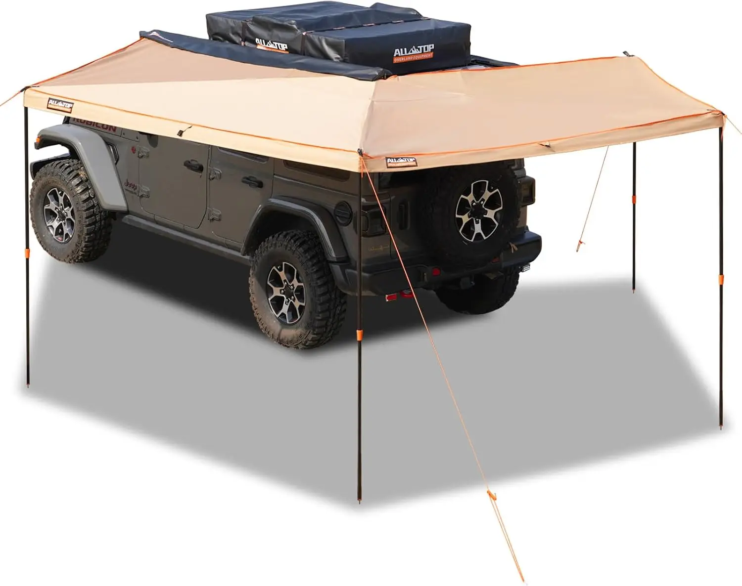 

Автомобильный тент ALL-TOP, 270 градусов, 8,2 дюйма, выдвижной, 4x4, устойчивый к атмосферным воздействиям, UV50+, боковой тент для внедорожника/грузовика/фургона
