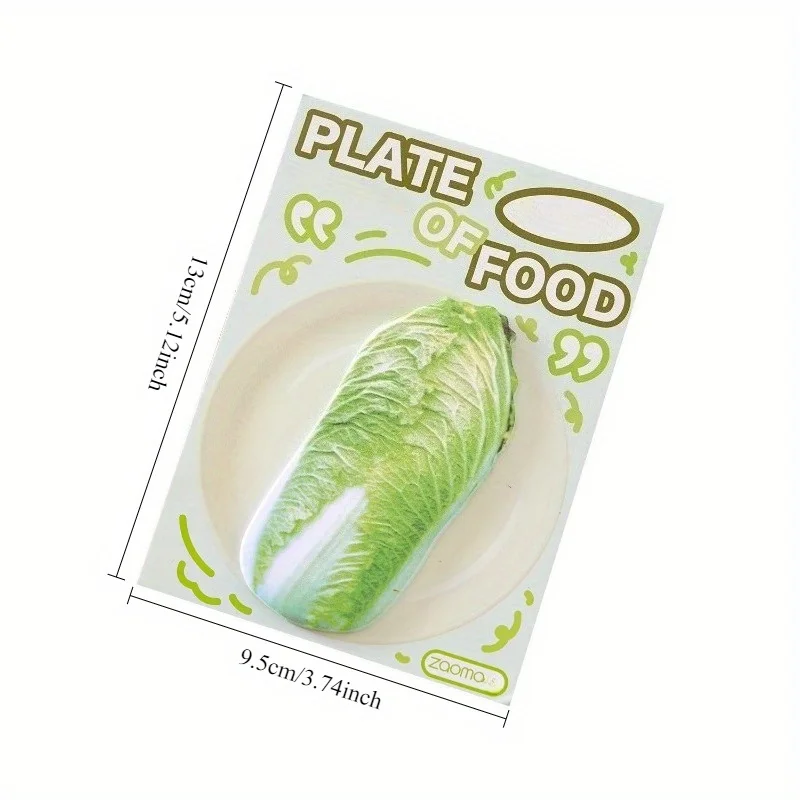 180Sheets Food/Fruit-Shaped Sticky Notes - Easy Tear, Perfect for Office Memos, Study Guides & Quick Reminders