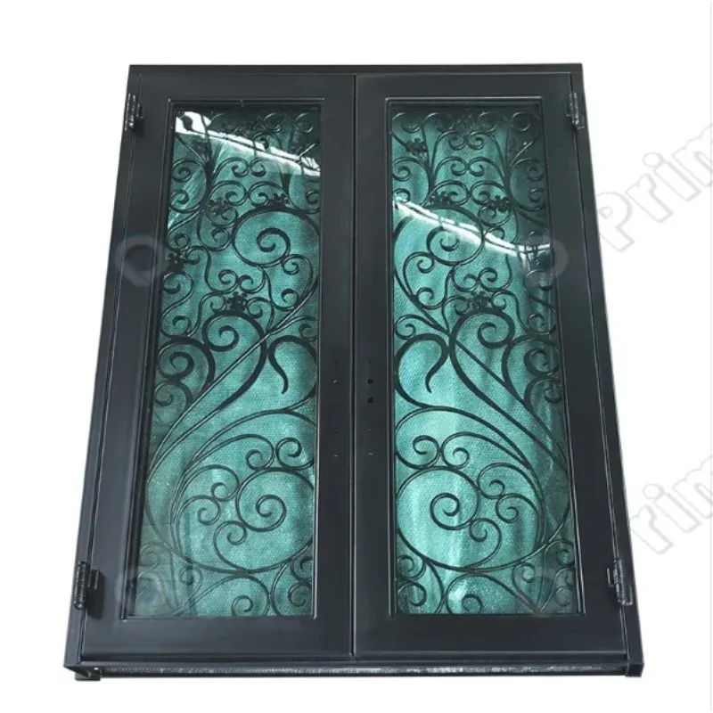 بوابات معدنية ذات تصميم علوي، بوابة من الحديد المطاوع التقليدية، تصميم بوابة من الحديد المطاوع عالي الجودة #5