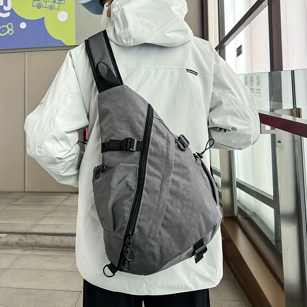 Brusttasche mit großem Fassungsvermögen, Sport-Umhängetasche, Fahrradtasche, Arbeitstasche, neue funktionelle und vielseitige Umhängetasche – Detail 9