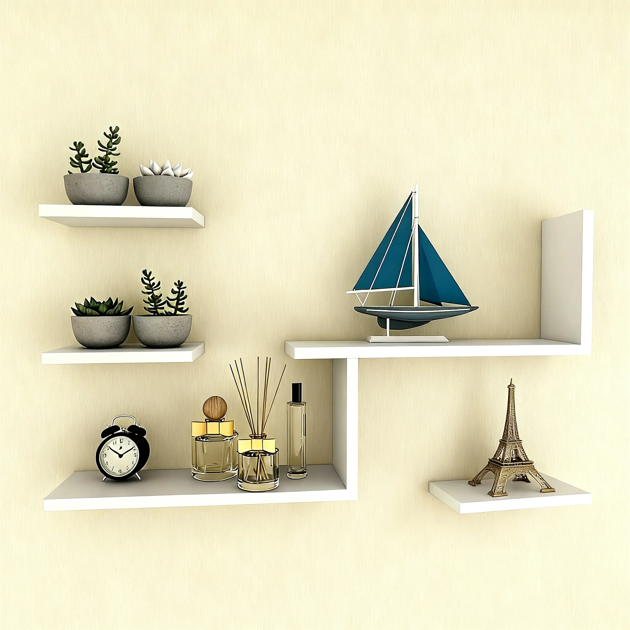 Punch-Free Wall Storage Rack Multifunctional Wall Floating Shelf Living Room Decoration Shelf Minimalist Bookshelf Storage Rack