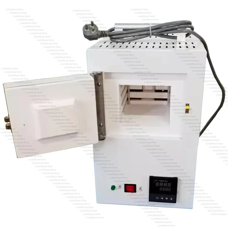 Ceramic Fiber Laboratory Muffle Furnace Programmable High Temperature Kiln 2KW 1200C for Silver Clay Studio