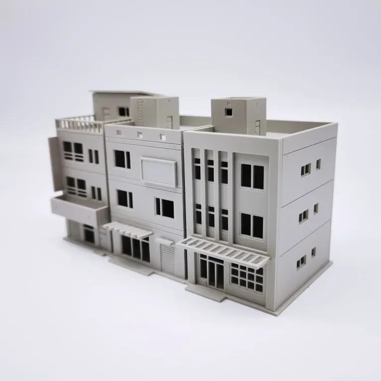 Kit DIY de bloques de construcción en miniatura, pasatiempos creativos, escala N, modelo arquitectónico japonés, mesa de arena, juguetes de resina
