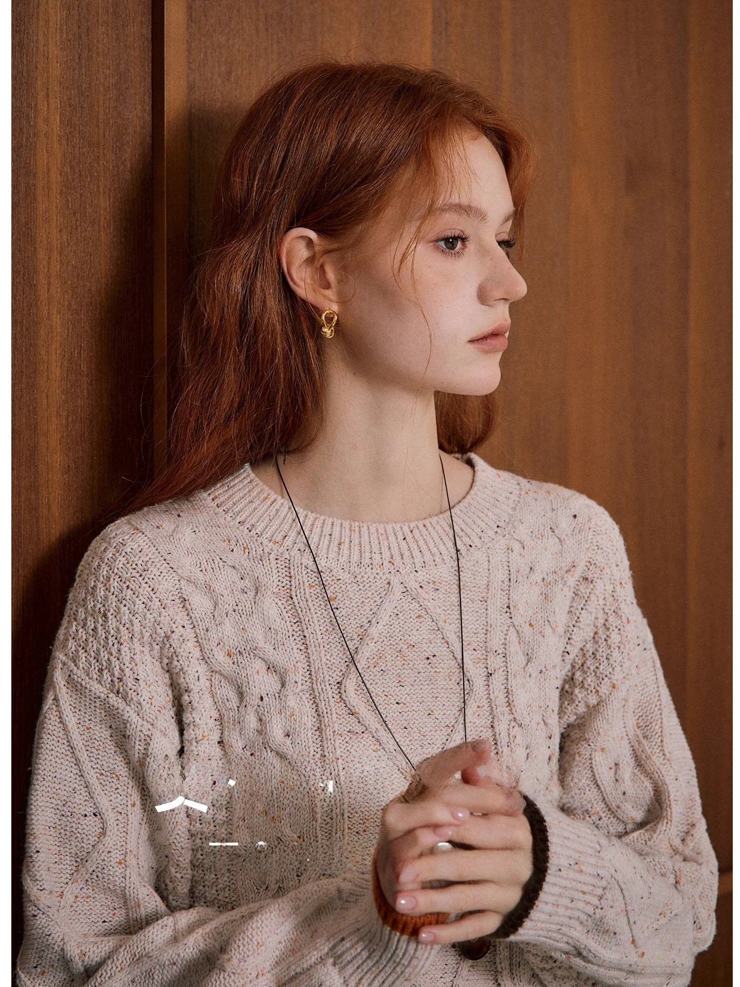 

KUHNMARVIN Pure Desire: Новинка! Женский вязаный свитер с цветочным узором, мягкий, из смесового полиэстера, с длинными рукавами и круглым вырезом, для ношения под одеждой, зимний.