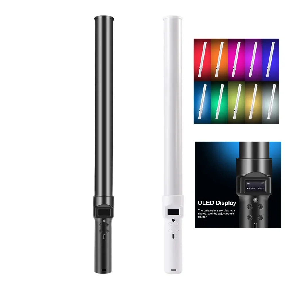 Y 50CM Handheld RGB Colorful Stick Light Handheld LED Light Wand CRI 95+ 2500K-9000K Photography Studio Lamp with Remote Control
