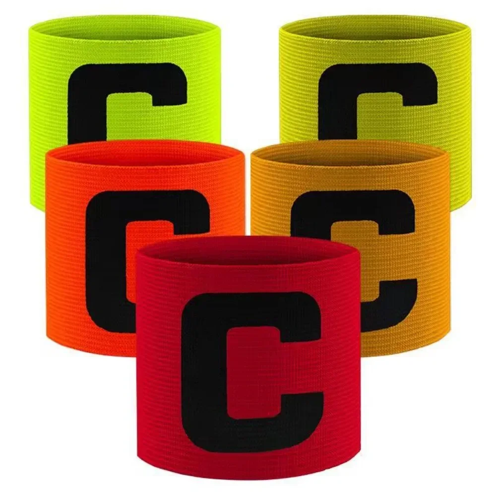 C-shaped Logo Football Captain Armband Customizable Anti-drop Elastic Tape Wound Armband Adjustable Protective Armband Special