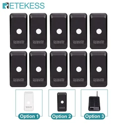 RETEKESS Coaster Pagers Receivers Transmitter For TD157 Restaurant Pager Wireless Calling System For Coffee Church Bar Beauty