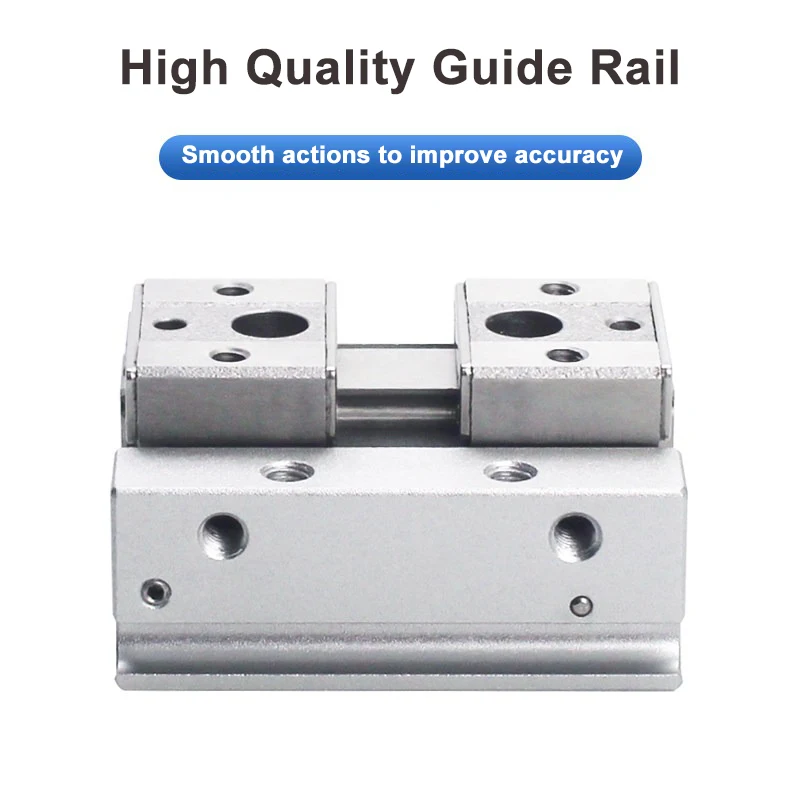 MHF2 Pneumatic Gripper Cylinder Thin Type Air Finger Cylinder Slide Guide Cylinder MHF2-8D 12D 16D 20D High Precision