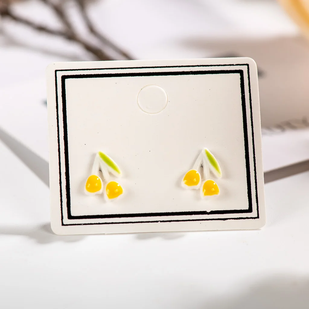 Small And Exquisite Colorful flower Ceramic Earrings Hand Painted  Gothique Accessories Jewellery aretes de mujer #XN341
