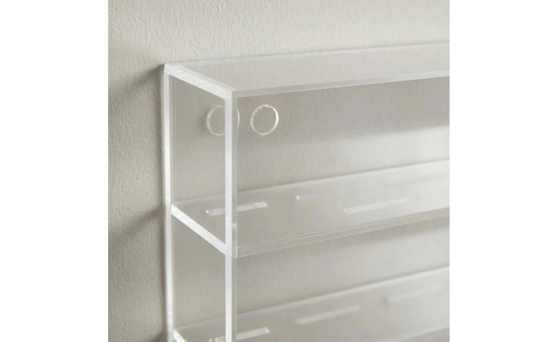 Acrylic Commemorative Coin Display Case Dustproof Wall Mount Coin Display Cabinet Holds 45 Coins for Collectors