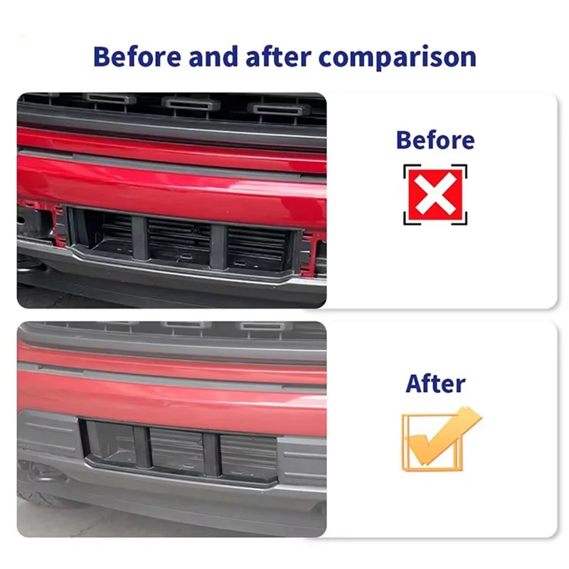 WOWFU-Für Ford F150 2021-2025 ML3Z-17B968-BB Auto Front Stoßstange Unteren Kühlergrill Wachen Abdeckung Außen Zubehör