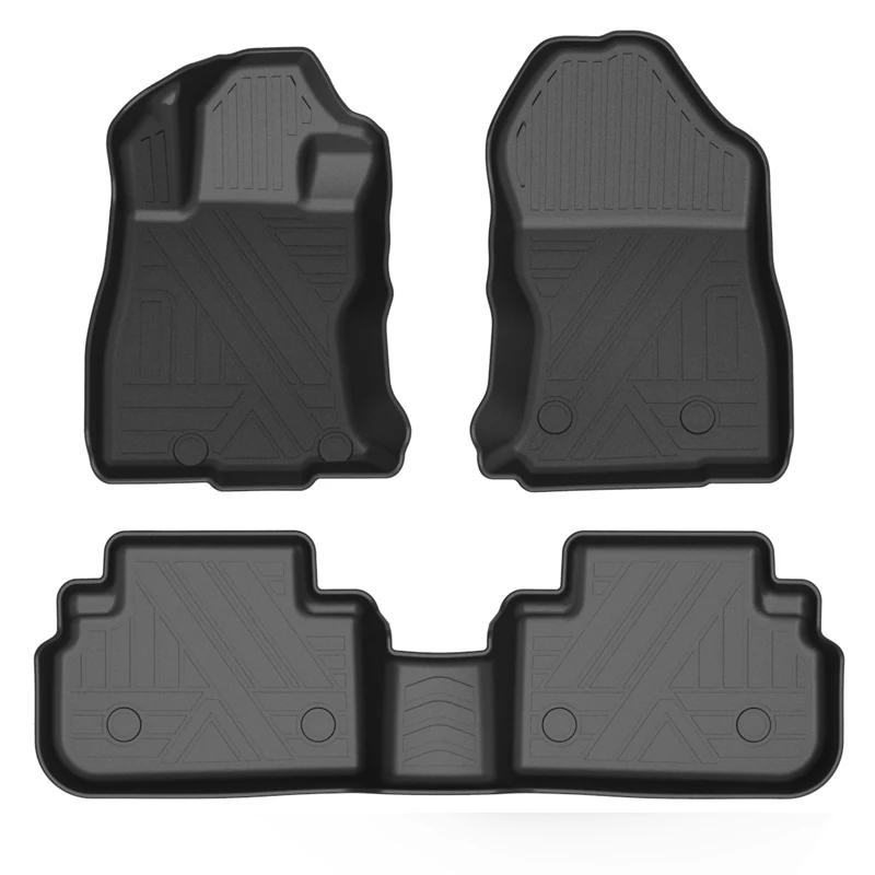 LHD Car Floor Mats Double Layer TPE Foot Pads Interior Floorliner For Subaru Forester SK 2023 2019 2020 2021 2022 Accessories