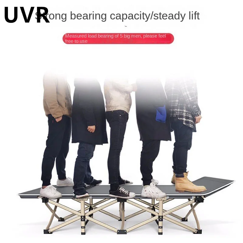 UVR Portable Single Person Office Lunch Lounge Chair Outdoor Leisure Camping Lazy Person Foldable Companion Soft Foldable Bed