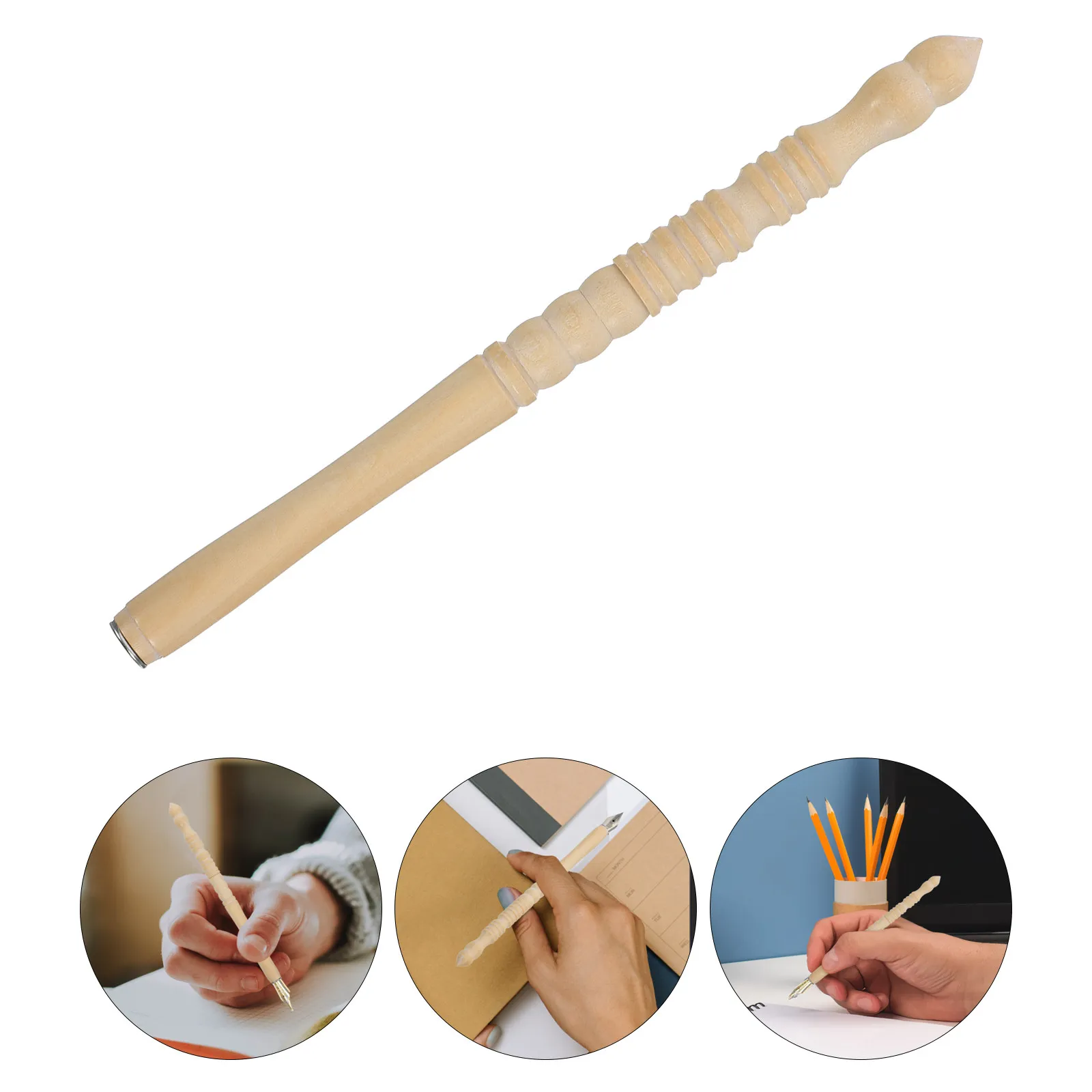Bamboo Pencil Extender Sturdy Holder Extender for Artists Crayon Colored Pencil Drawing School Supplies Home Office Supplies