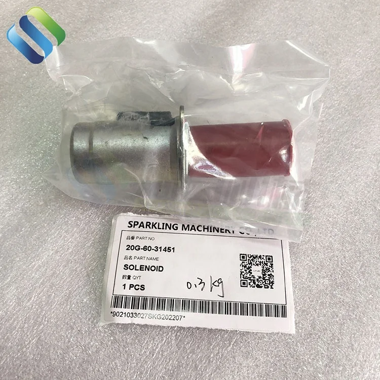 20g60-31451 Excavator PW140 PW180 Solenoid 20G6031451 Valve 20G-60-31451