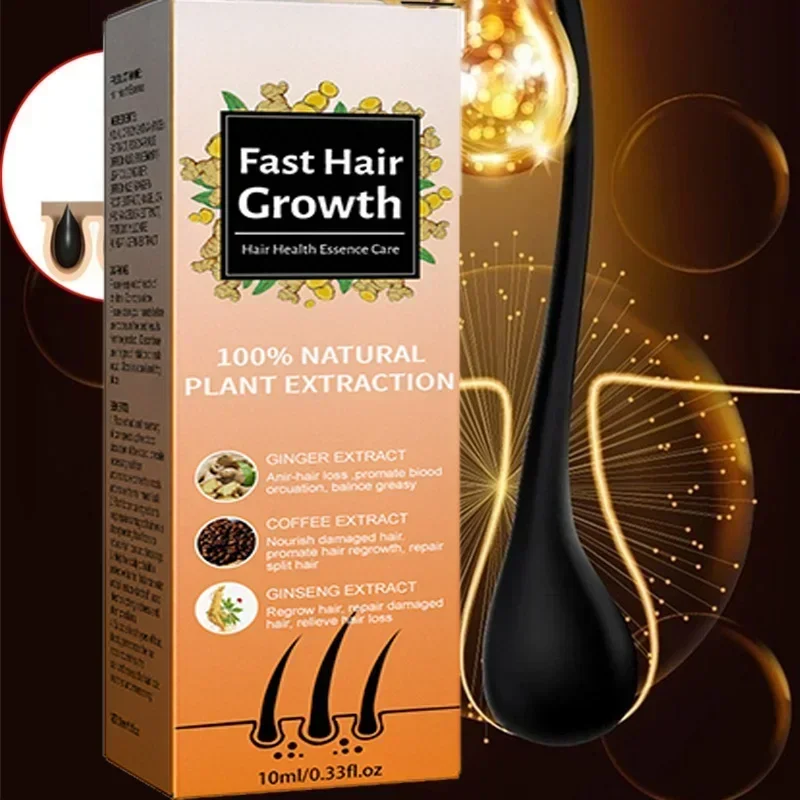 Hair Growth Essential Loss Regrowth Treatment Strengthens Hair Nourishes Scalp Light Weight Non Greasy Improve Scalp Circulation