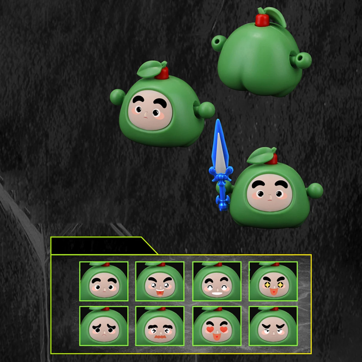 

HiPlay Yi Li Chuang Wan, Fruity Robo - Apple Twinguns FR-02, коллекционные сборные модели
