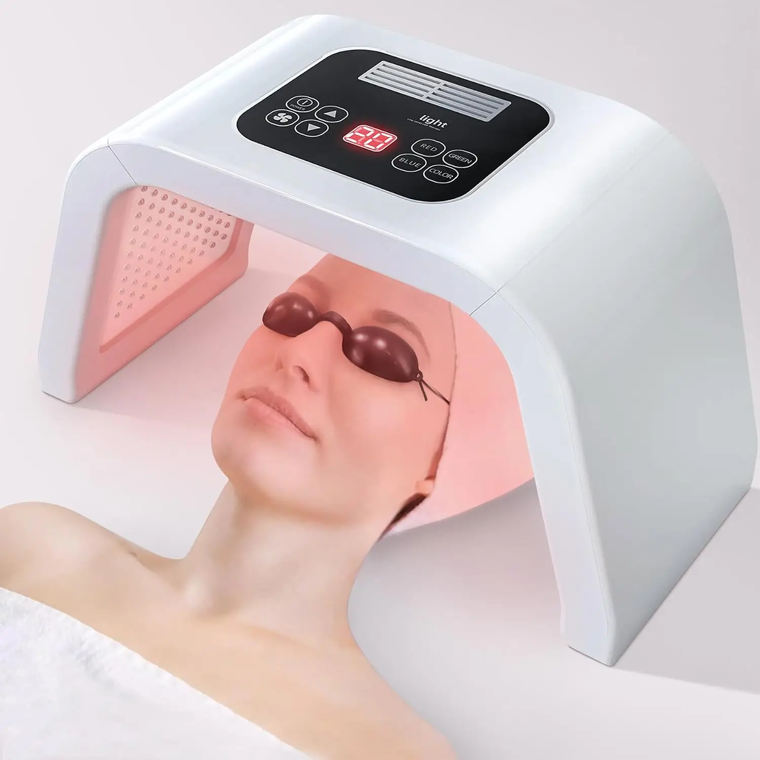 7 in 1 LED Face Mask Light Therapy Device