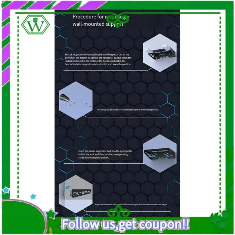 

Reliable-Wall Mount Bracket Console Stand For PS5 Slim, Playstation 5 Controller Charging Dock Station Vertical Stand