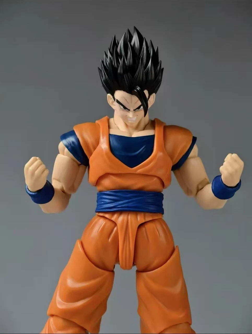 En Stock, juguetes con agujeros negros, cabeza de Son Gohan esculpida, Dragon Ball Mystic Ultimate, accesorios para cabeza de Son Goku, figuras de acción de Anime
