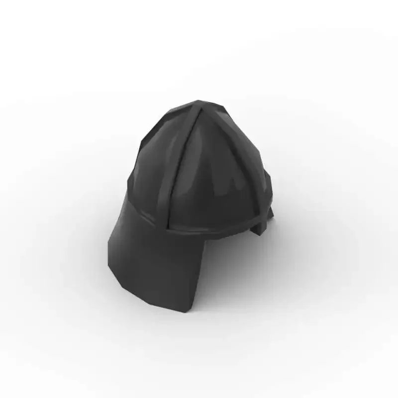 MOC 10PCS 3844 Soldier Hat Head Protection Part Bricks Helmet Castle Building Blocks Kit Particle DIY Toy Children Birthday Gift