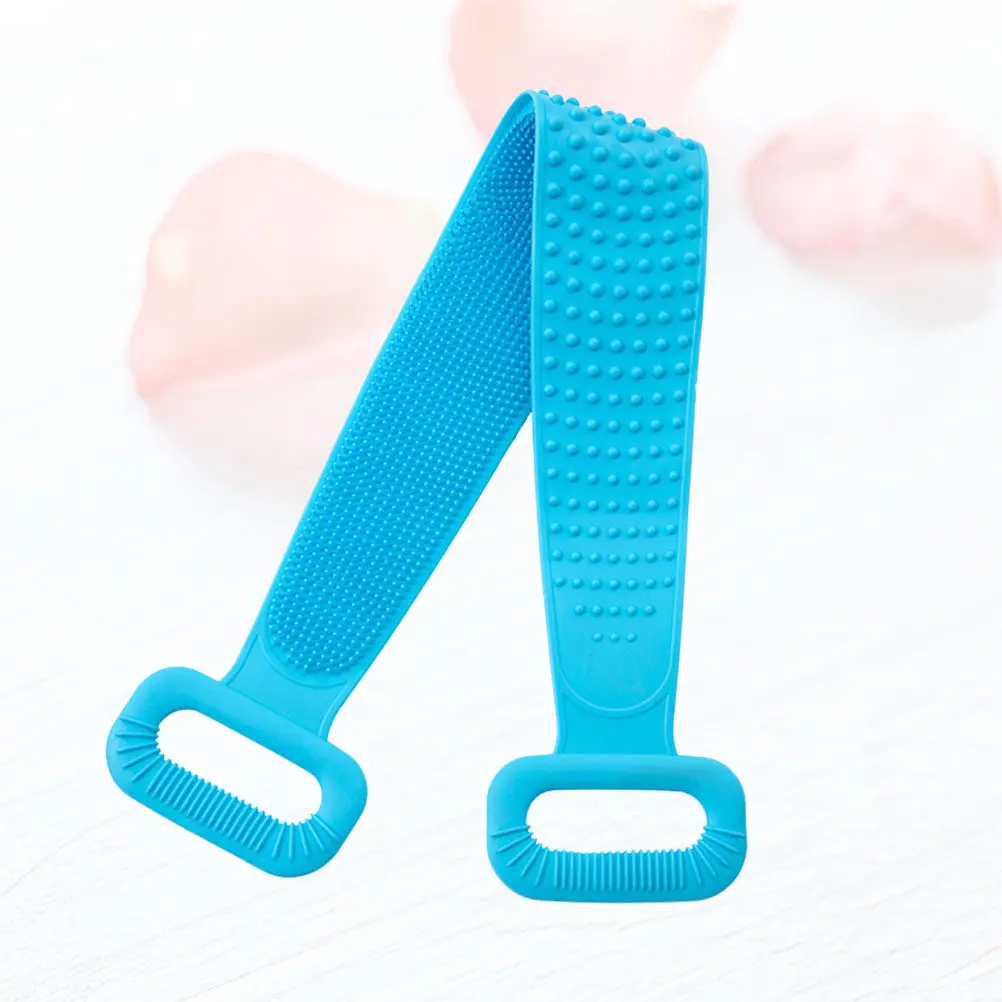 

Exfoliating Strap Silicone Bath Towel for Body Massage Back Neck Shoulders Cleaning Shower Towel Long Strap Deep Cleansing