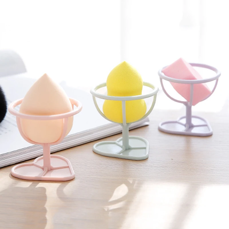 Make Up Puff Shelf Puff Storage Rack Sponge Drying Stand Holder Drying Rack Heart-shaped Base Makeup Egg Bracket Puff Bracket