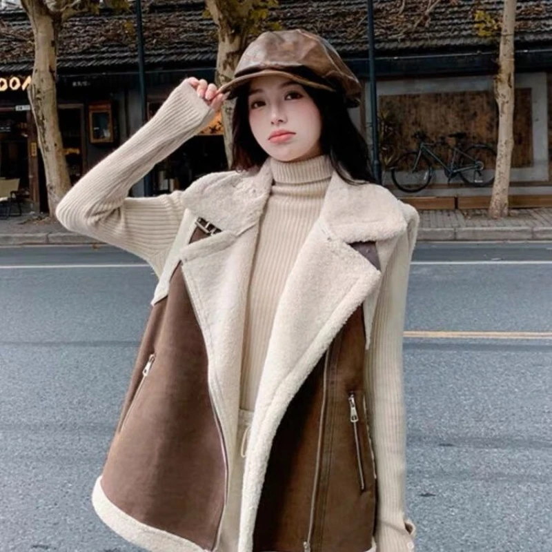 

Новая осенне-зимняя утепленная женская безрукавка-жилетка 2026, короткая парка