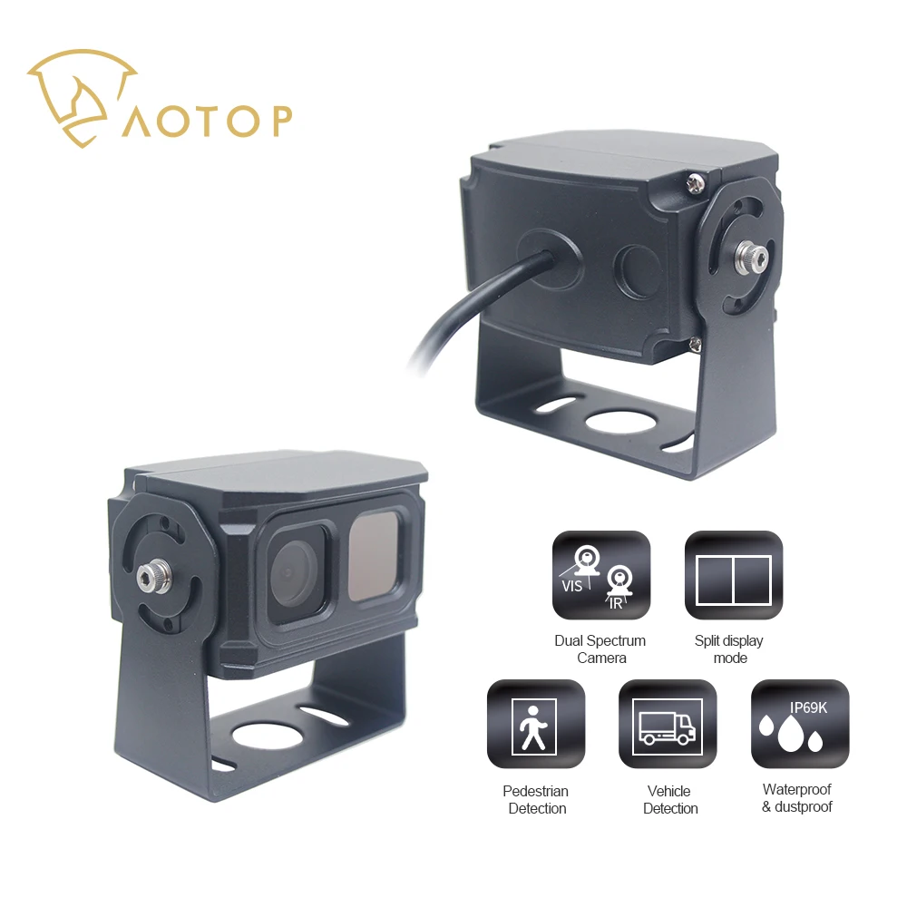 Aotop High Definition Vehicle AI Intelligente Infraroterkennung Camra Dual Spectrum Camra Dual Lens Thermal & HD Image