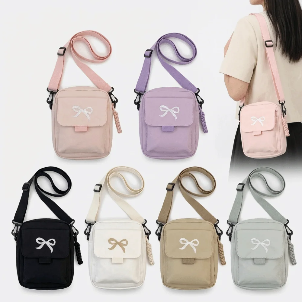 Stylish Adjustable Strap Canvas Bag Flap Pocket Casual Shoulder Bag Lightweight Simple Crossbody Bag Daily Commute