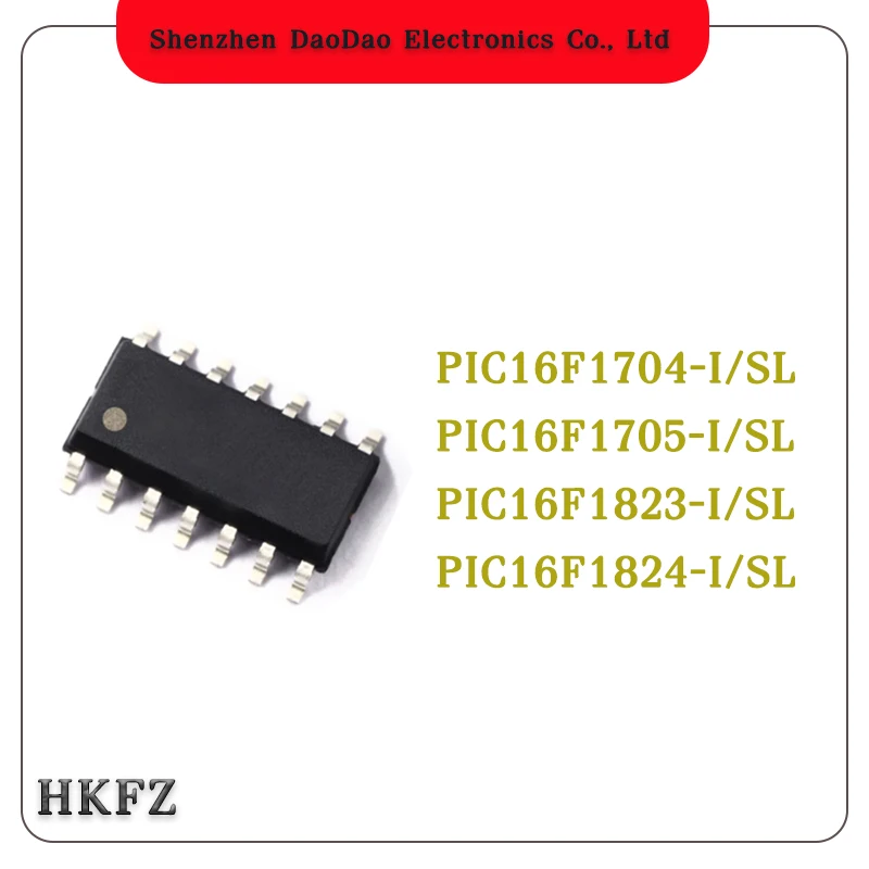 

PIC16F1704-I/SL PIC16F1705-I/SL PIC16F1823-I/SL PIC16F1824-I/SL PIC16F1705 PIC16F1704 PIC16F1823 PIC16F1824 IC Chip SOP-14