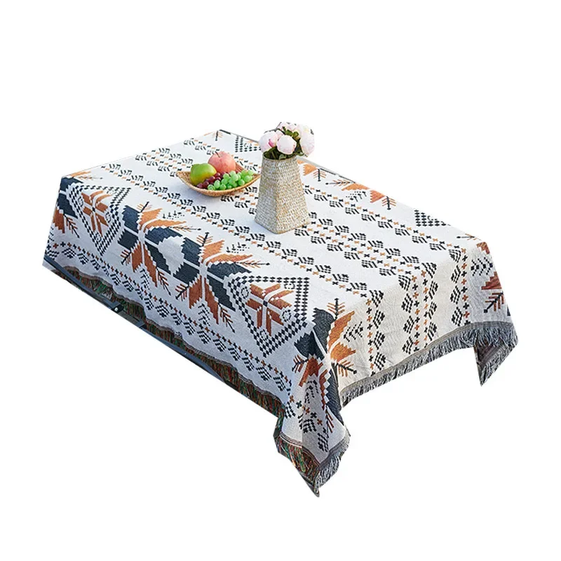 

New Chinese style no wash cotton linen oil proof tablecloth Jul879