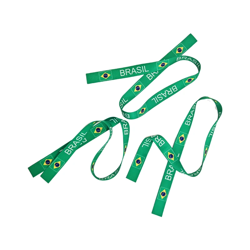 Flagnshwo 10 pcs 100% Stain Brazil Flag Tape