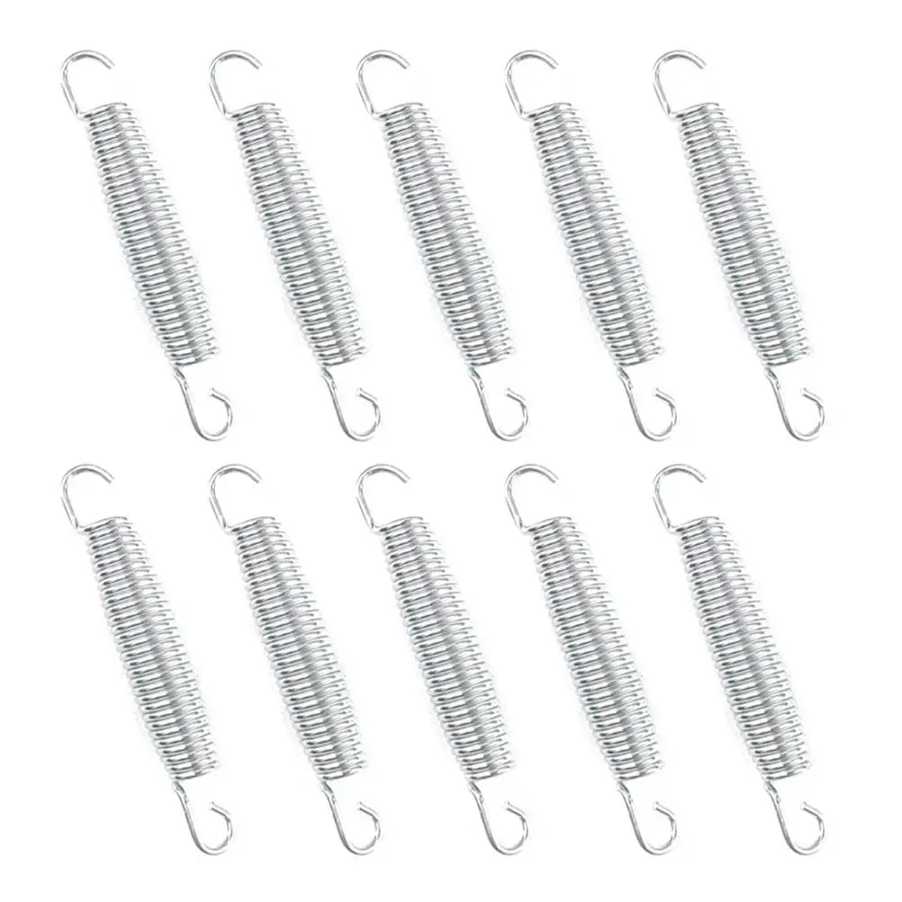 

10 Pcs Trampoline Spring Galvanized Steel Wire Heavy Duty Extension Anti Rust Tension Spring Sturdy Trampoline Accessories