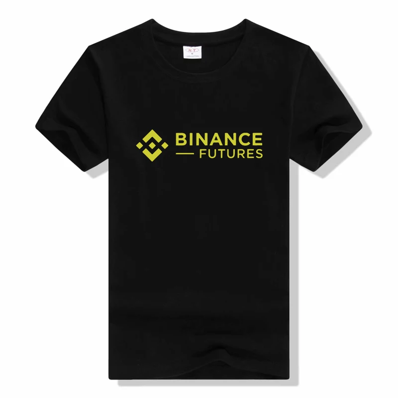 Binance Coin Cryptocurrency Miners TShirt fashion casual o-neck sleeved tops t shirt