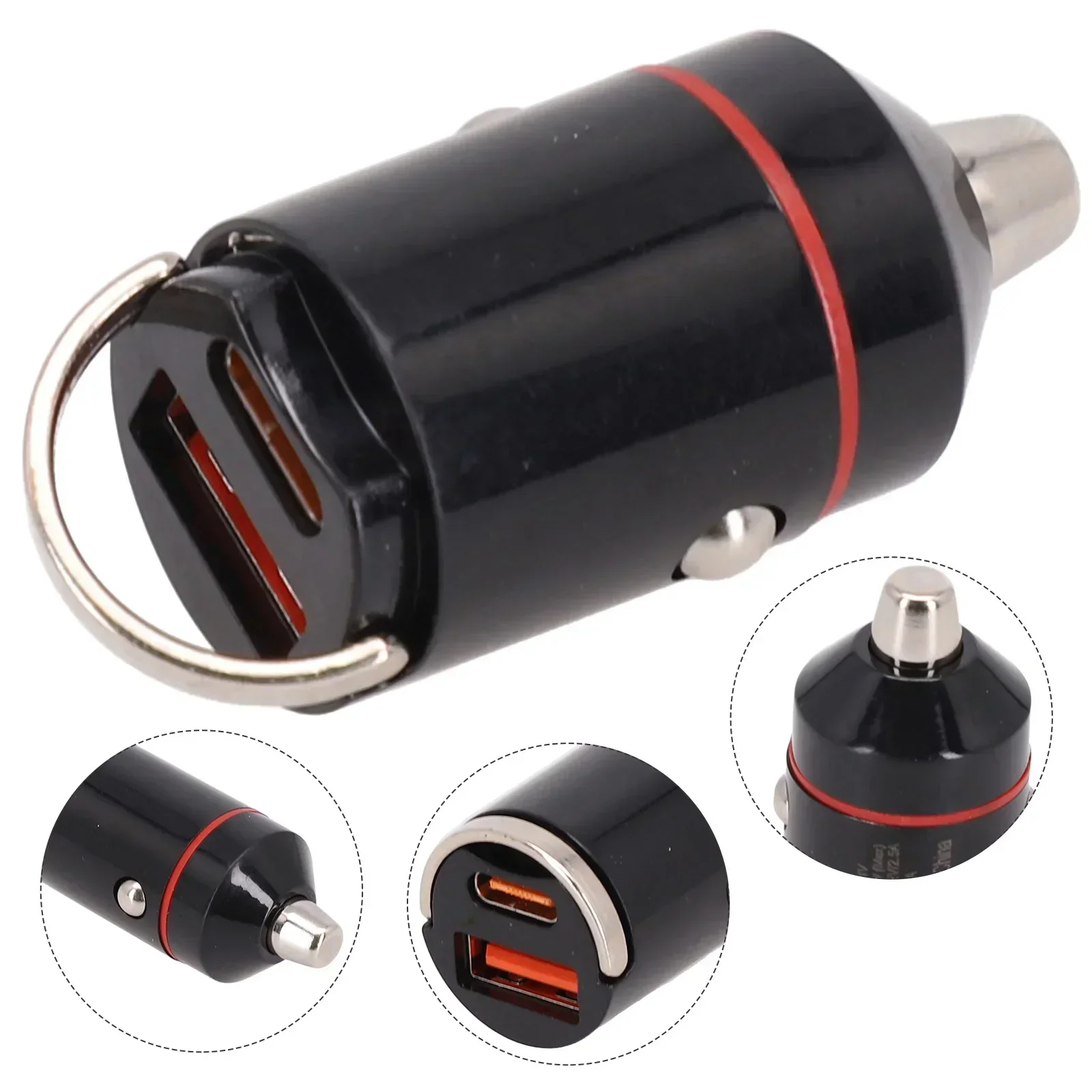 Practical Durable Quality Useful Car Charger Adapter QC3.0 Replacement Vehicle 1 Pc 12-24V 1pcs Aluminum Alloy