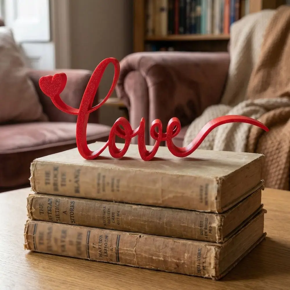 Creative 3D Valentine's Day Love Ornament Car Interior Party Love Models Decoration Sweet Lovers Letter Love Ornament Home Decor