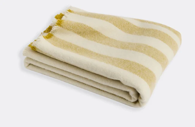 

'Duo' throw, cream Hay Wool Length 1800mm Width 1300mm