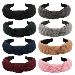 8-piece women's multicolor striped top knot headband Wash Makeup Go Out Hair for women hair accessories Birthday gift date