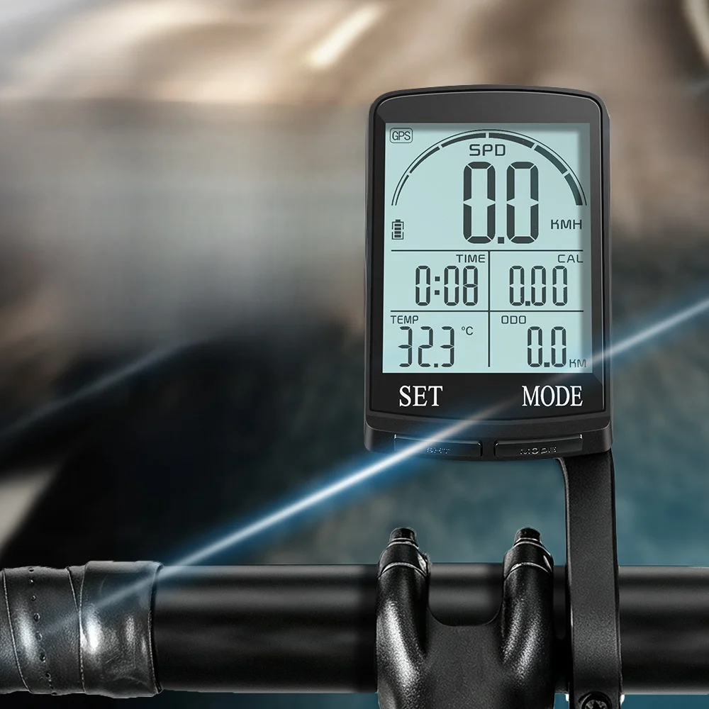 ワイヤレス-gps-サイクリングコンピュータースピードメーター走行距離計、ロードバイクやマウンテンバイク、都市通勤、長距離旅行用