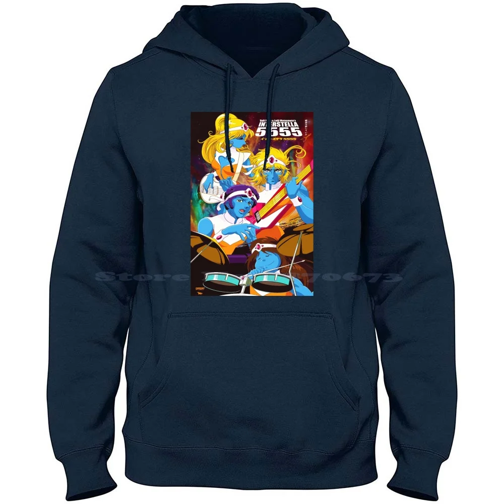 Interstella 5555 100% Pure Cotton Hoodie Tshirt Interstella 5555 Music Techno Album Discovery Band The Crescendolls Wild Bunch