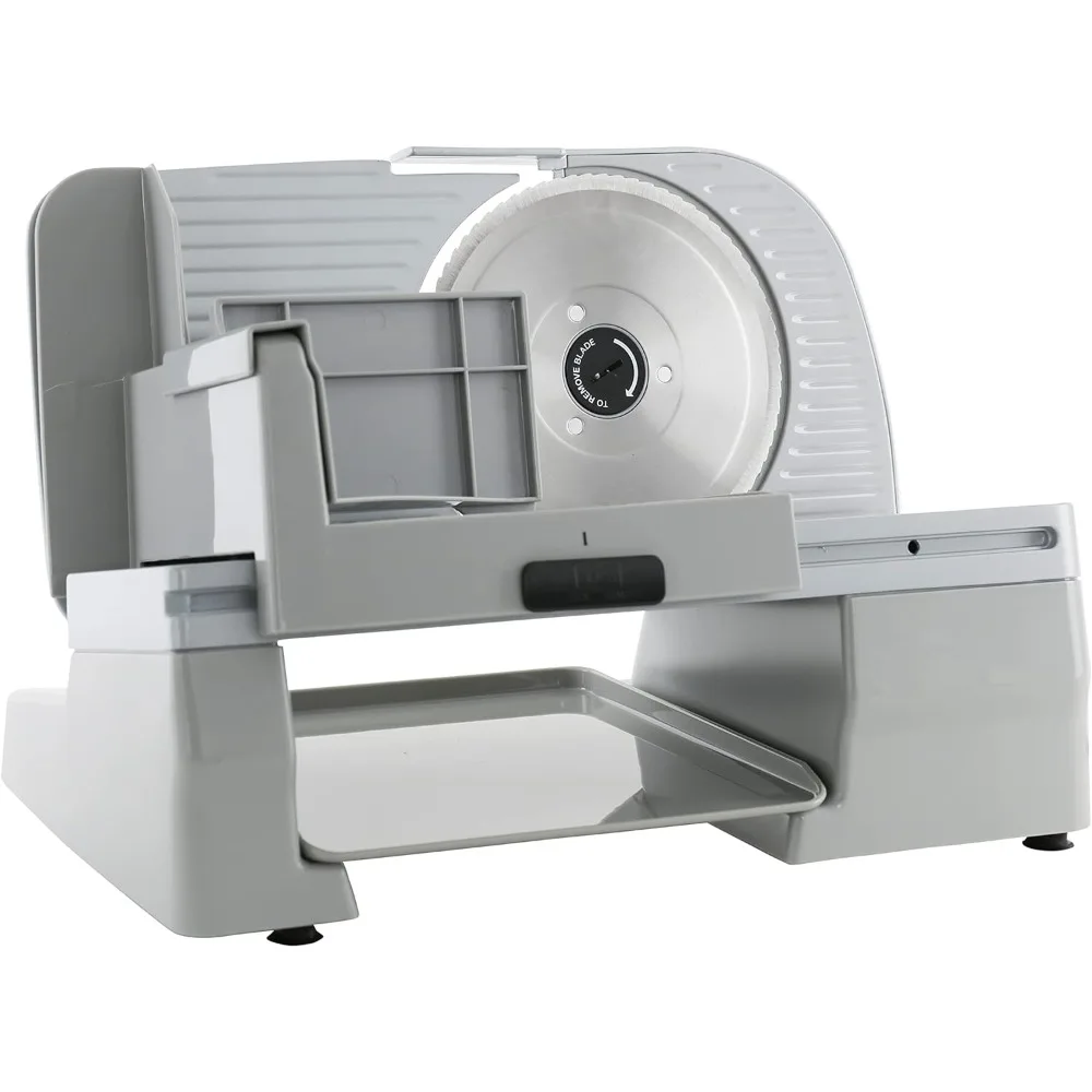 615A Electric Meat Slicer For Home Use With Precision Thickness Control, Tilted Food Carriage and 7-Inch Removable Blade