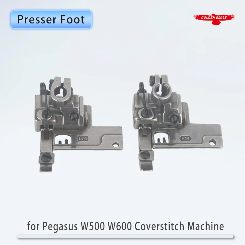 257321A56 A64 Presser Foot For Pegasus Coverstitch Sewing Machine Fit 3-Needle W561 W562 W1500 W2600 Needle Distance 5.6mm 6.4mm