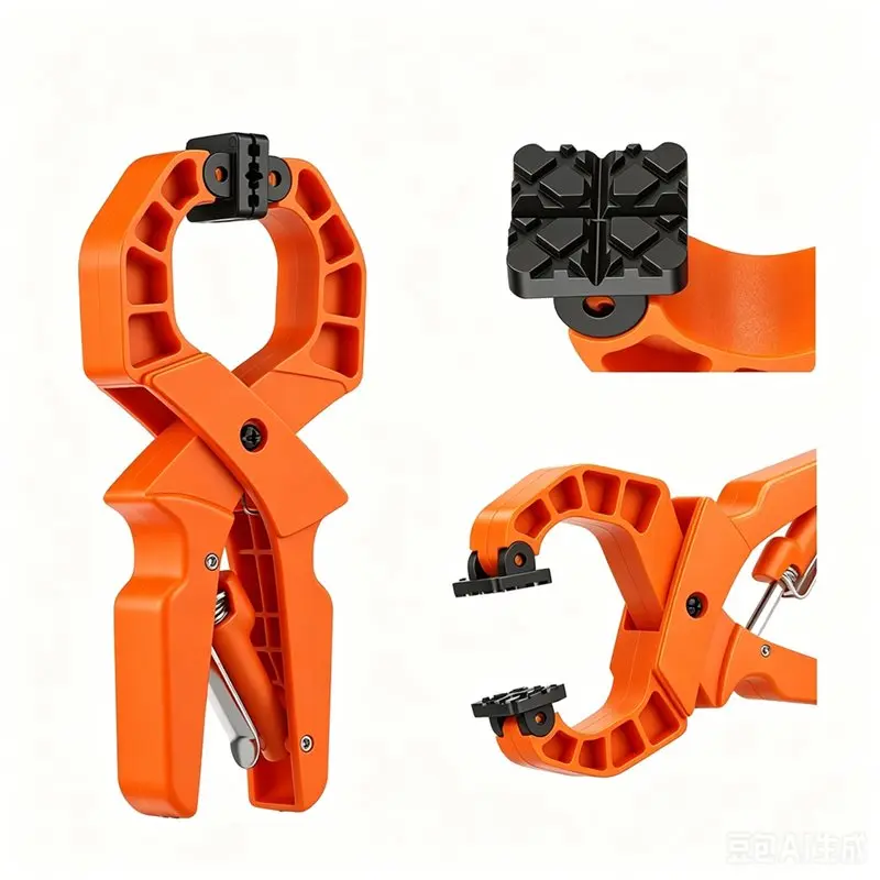 【FAMILY GATHERING】Heavy Duty Quick Release Ratcheting Wood Clamp 2 Pack Nylon Ergonomic Handle For Woodworking